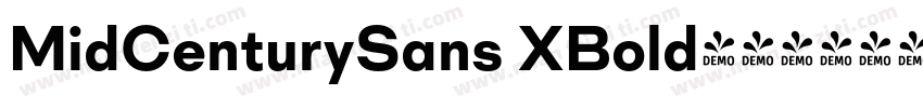 MidCenturySans XBold字体转换